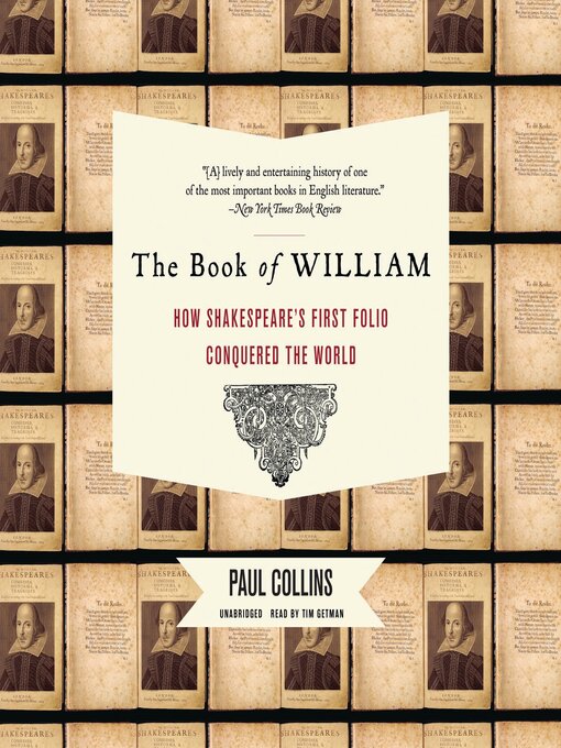 Title details for The Book of William by Paul Collins - Wait list